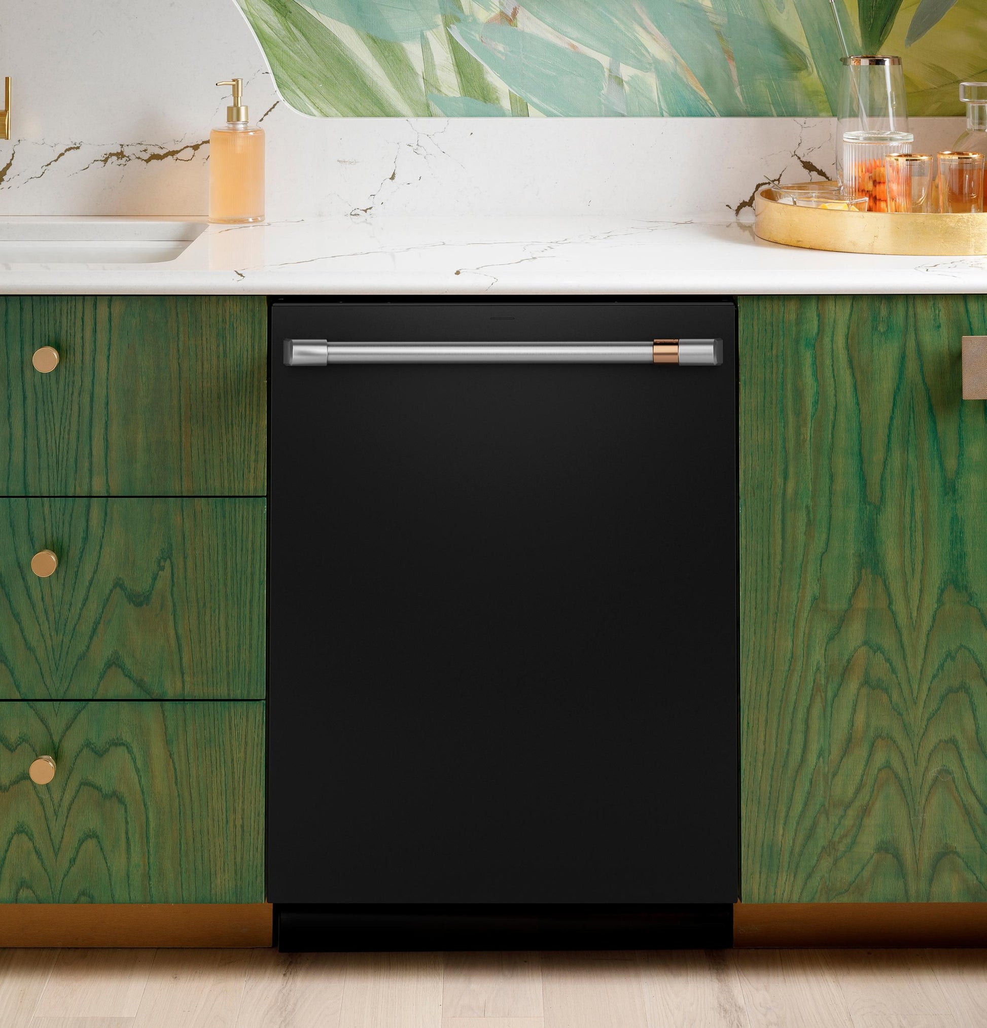 Cafe CDT858P3VD1 Café&#8482; Customfit Energy Star Stainless Interior Smart Dishwasher With Ultra Wash Top Rack And Dual Convection Ultra Dry, 44 Dba