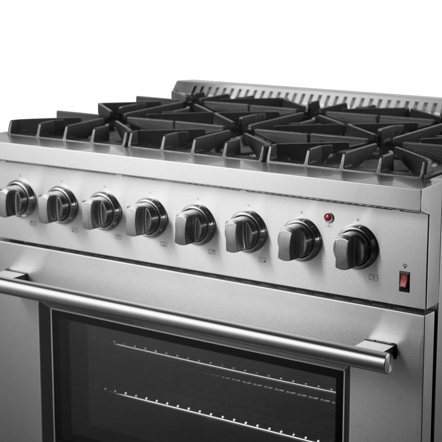 Forno FFSGS619736 Forno Marco 36-Inch Dual Fuel Range, Stainless Steel, 6 Burners, 67,000 Btu, True Convection Oven, Energy Efficient