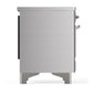 Ilve UMDIB40QNR3SSC Ilve Umdib40Qnr3Ssc Majestic Iii 40 Inch Induction Range With 6 Elements, 3.82 Cu. Ft. Total Oven Capacity (Solid Door, Stainless Steel, Chrome)