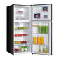 Verona VEFTF2817RBK Verona Veftf2817Rbk 28 Inch Top Freezer Refrigerator With 17.6 Cu. Ft. Total Capacity, Reversible Doors, Recessed Handle, Energy Star (Black)