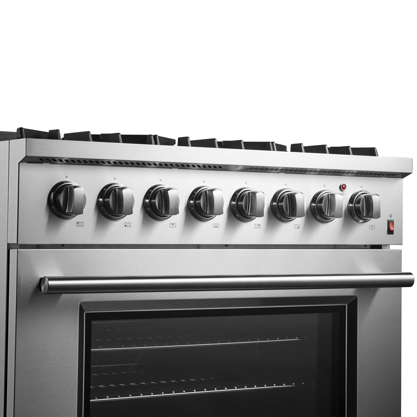 Forno FFSGS619736 Forno Marco 36-Inch Dual Fuel Range, Stainless Steel, 6 Burners, 67,000 Btu, True Convection Oven, Energy Efficient