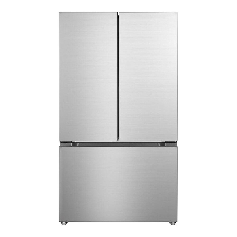 Verona VEFFD3620RISL Verona Veffd3620Risl 36 Inch Freestanding French Door Refrigerator With 20.3 Cu. Ft. Capacity, Automatic Ice Maker, Recessed Handle