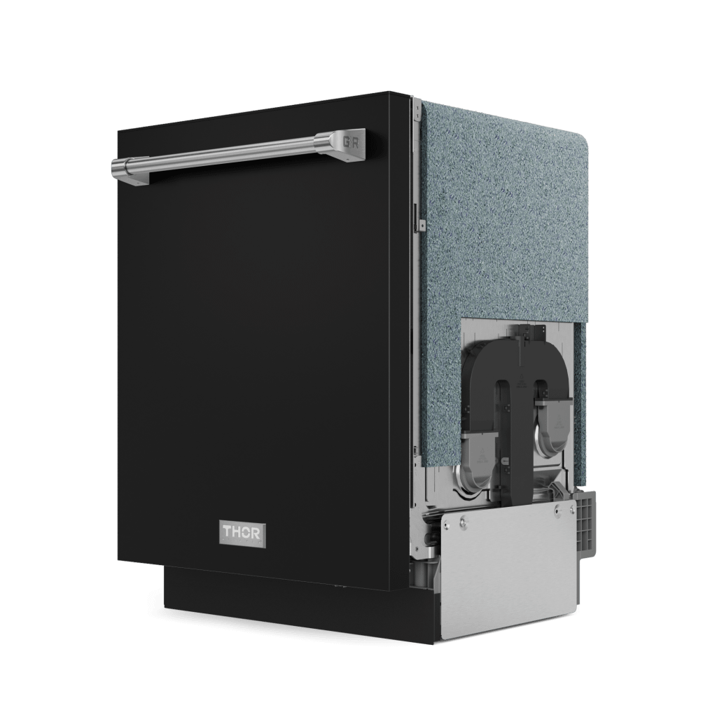 Thor Kitchen DW24X8BA00SS 24 Inch Dishwasher Stainless Matte Black/Stainless Steel Gordon Ramsay Series - Dw24X8Ba00-Ss