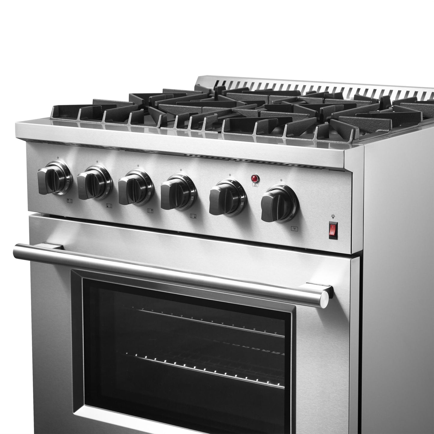 Forno FFSGS619730 Forno Marco 30-Inch Dual Fuel Range, Stainless Steel, 4 Burners, 37,000 Btu, True Convection Oven, Energy Efficient