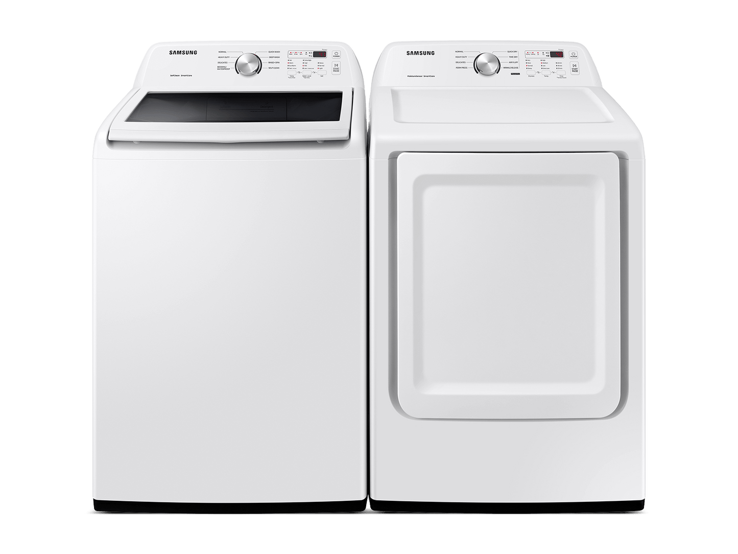 Samsung F1603923099314 Top Load Washer & Dryer Set With Vibration Reduction Technology+ And Sensor Dry In White