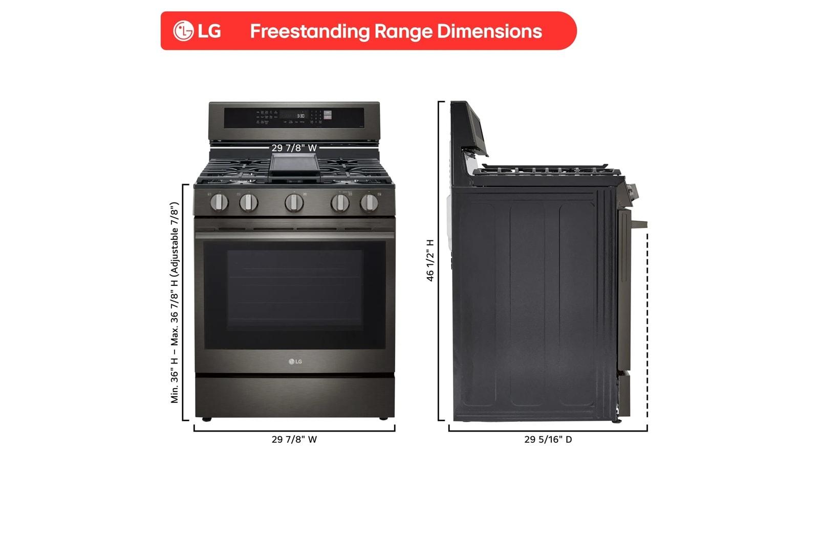 Lg LRGN6325Z 6.3 Cu. Ft. Smart Wi-Fi Enabled Probake Convection® Gas Range With Air Fry & Easyclean®