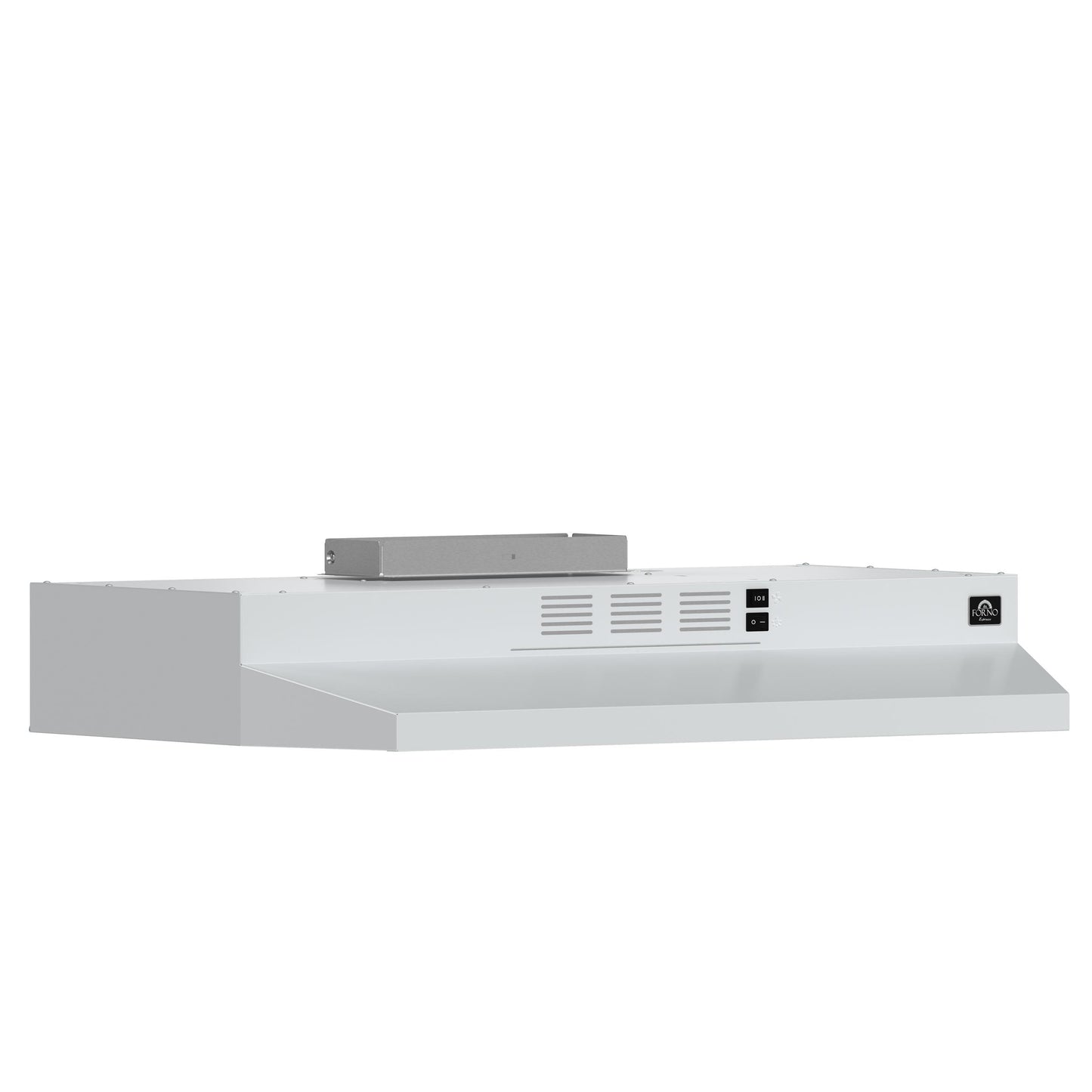 Forno FRHUC520030WHT Forno Cappa 30-Inch Under Cabinet Range Hood, White, 200 Cfm, Convertible, Led Lighting