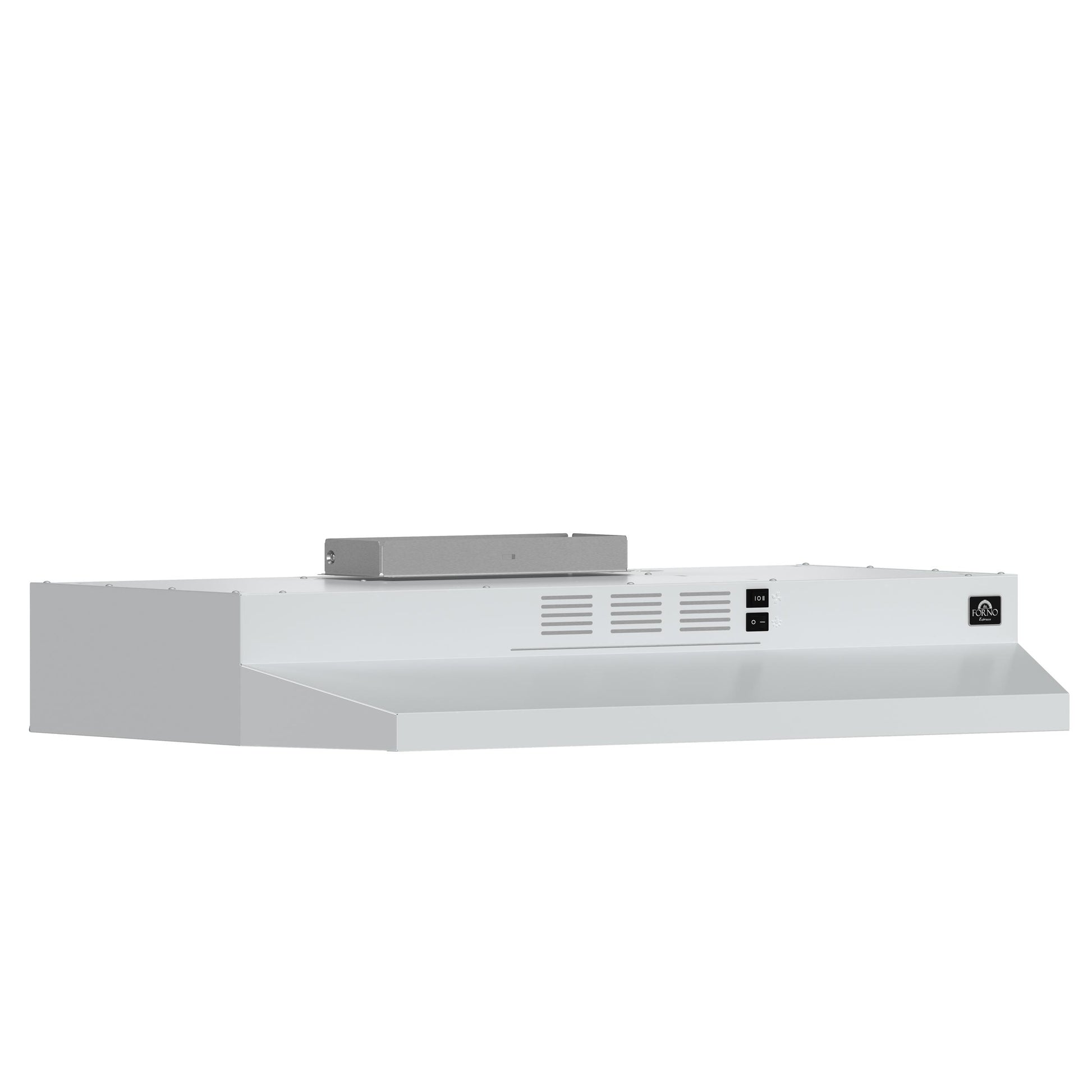 Forno FRHUC520030WHT Forno Cappa 30-Inch Under Cabinet Range Hood, White, 200 Cfm, Convertible, Led Lighting