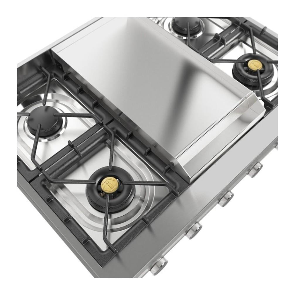 Ilve UHCP36FSSLP Ilve Uhcp36Fsslp Professional Plus Ii 36 Inch Built-In Gas Rangetop With Griddle, In Stainless Steel (Liquid Propane)