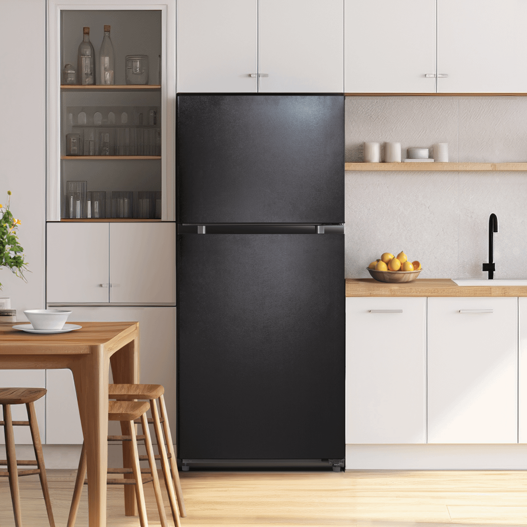 Element Appliance ERT18CSEB Element 18.1 Cu. Ft. Top Freezer Refrigerator - Black, Energy Star