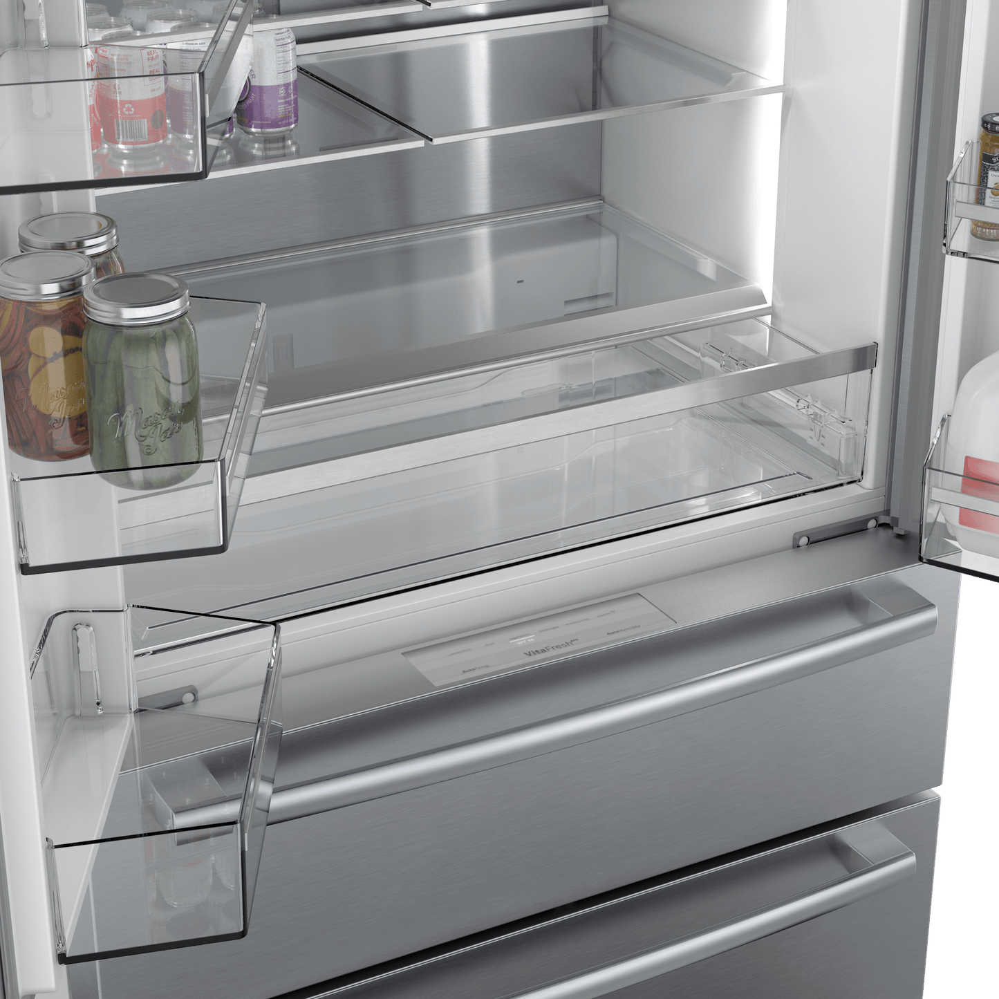Bosch B36CL84SNS 800 Series, French Door Bottom Freezer, Multi Door, 36'', Brushed Steel (With Anti-Fingerprint)