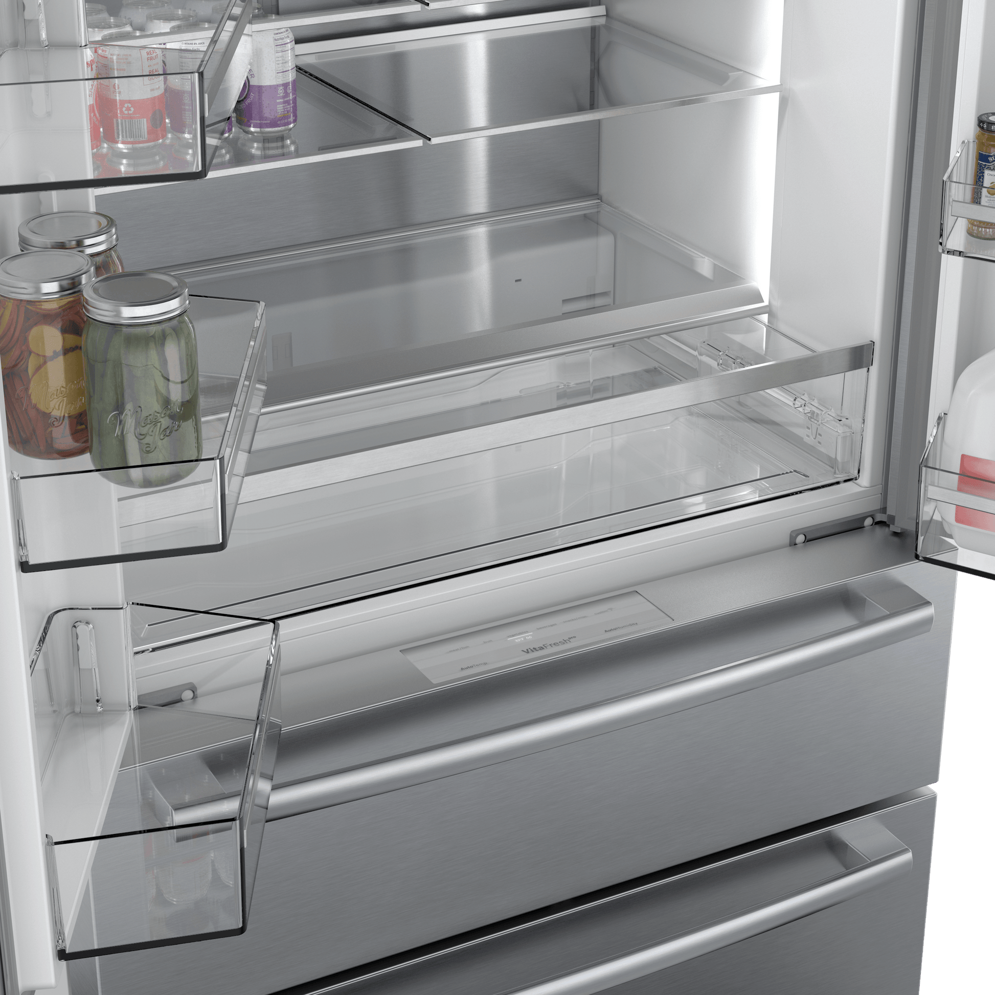 Bosch B36CL84SNS 800 Series, French Door Bottom Freezer, Multi Door, 36'', Brushed Steel (With Anti-Fingerprint)