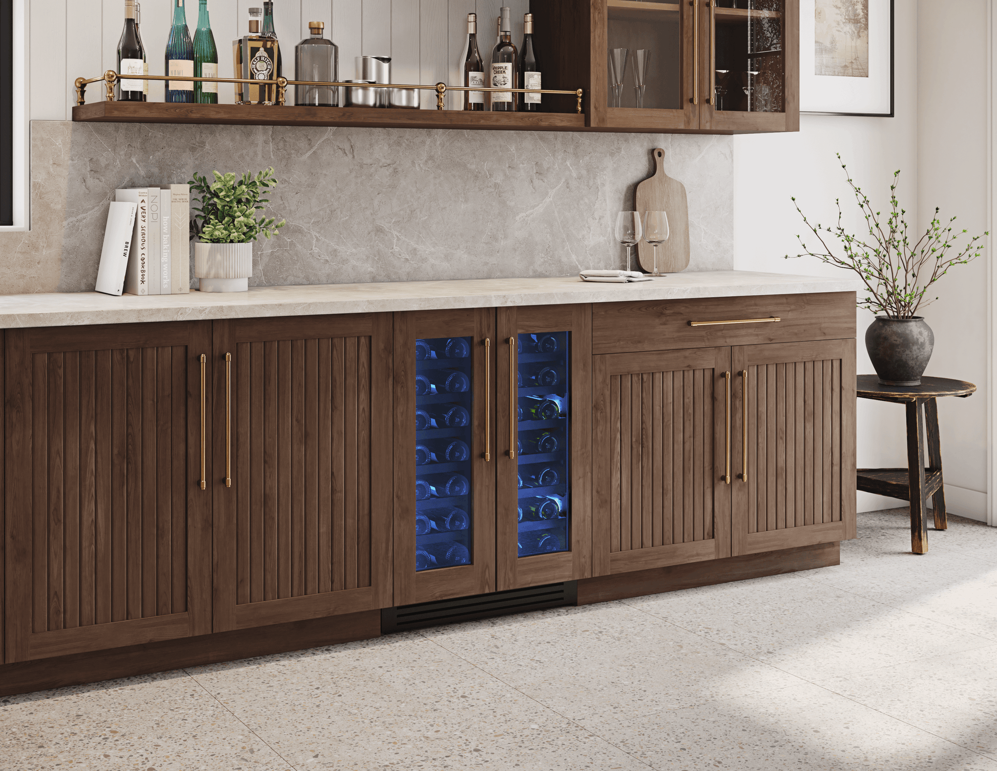 Zephyr PRW24C32CPG Presrv Wine Cooler, 24In Uc, Panel Ready, French Door