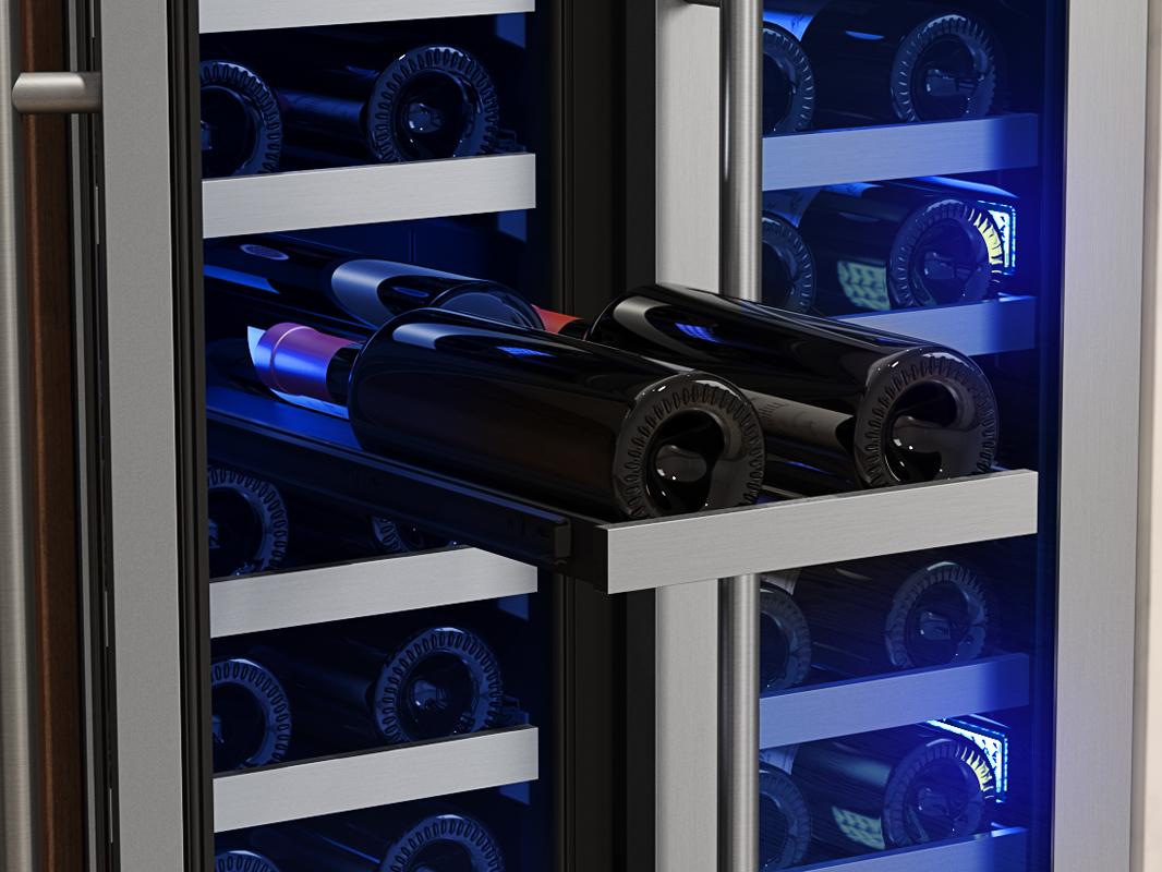 Zephyr PRW24C32CG 24" French Door Dual Zone Wine Cooler