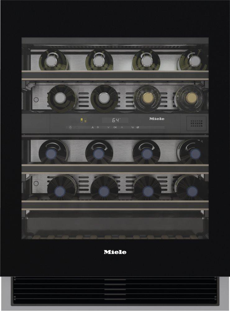 Miele KWT6322UGOB Kwt 6322 Ug Obsidian Black Glass - Built-Under Wine Storage Unit With Flexiframe And Push2Open For Greater Versatility And Top-Quality Design.