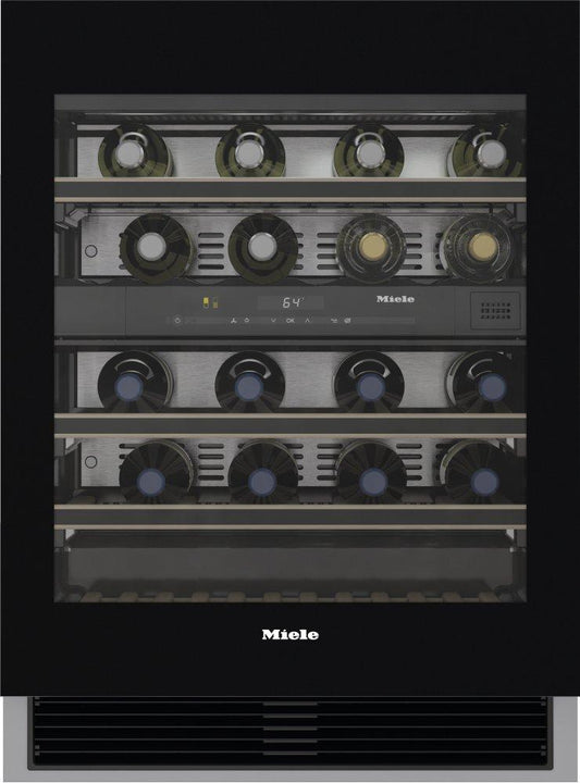 Miele KWT6322UGOB Kwt 6322 Ug Obsidian Black Glass - Built-Under Wine Storage Unit With Flexiframe And Push2Open For Greater Versatility And Top-Quality Design.