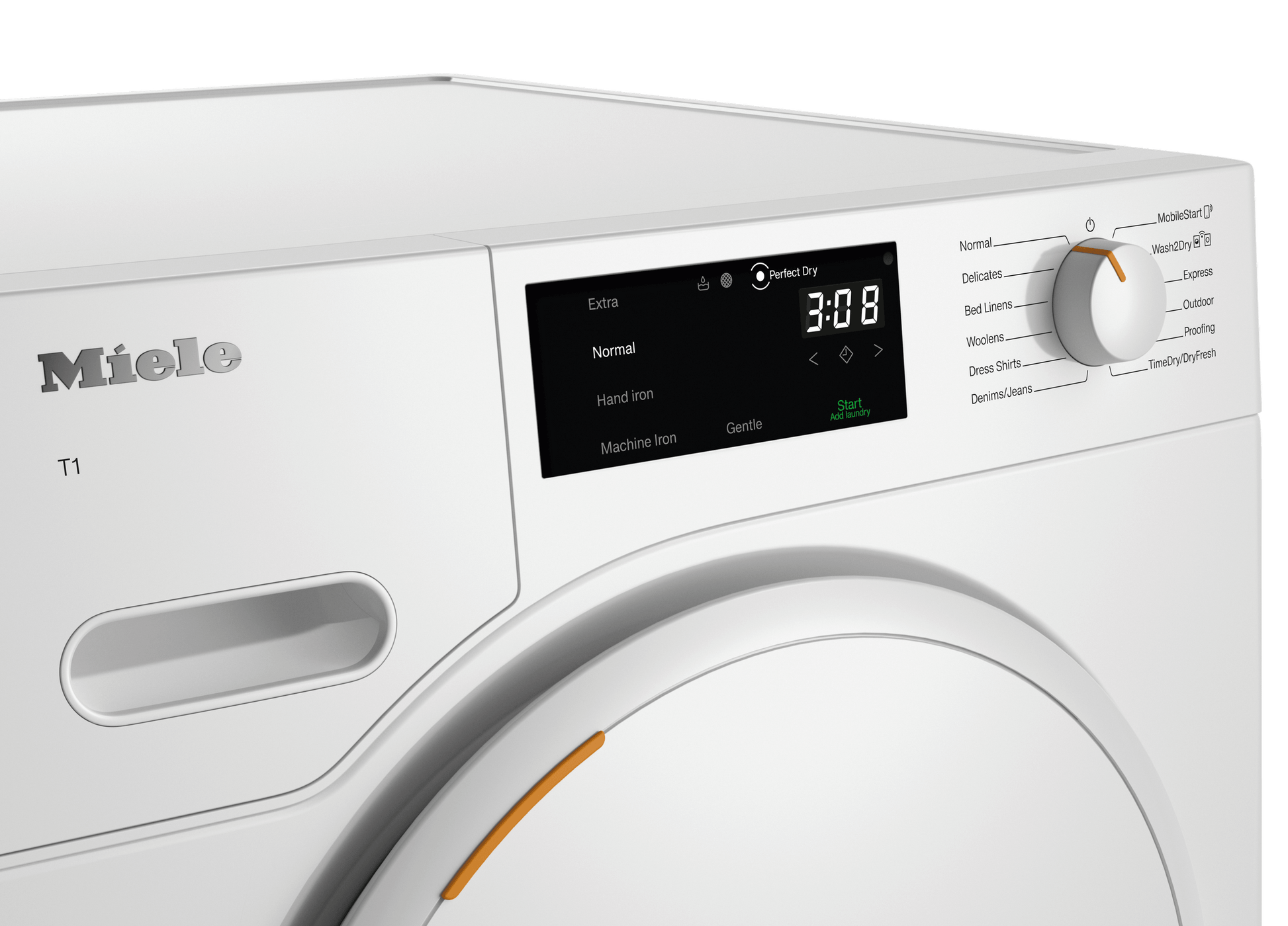 Miele TXB360WP Txb360Wp - T1 Heat-Pump Dryer: 18 Lb (8 Kg) Directsensor Honeycomb Drum Fragrancedos Miele@Home Dryprotect