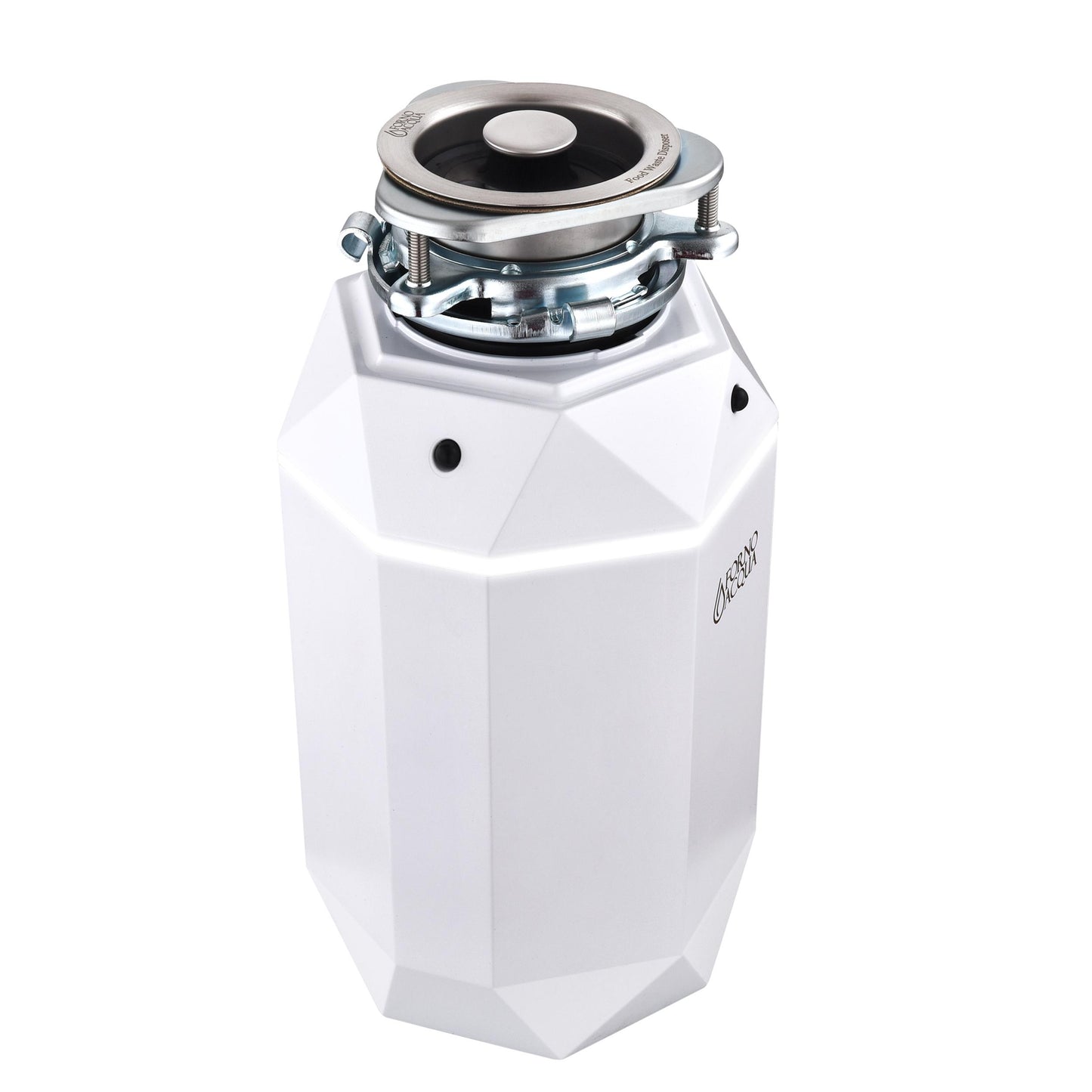 Forno WDD075TA2MS Forno Acqua Brightdiamond Moonstone 3/4Hp Super Quiet Garbage Disposal Corded With Motion Sensor Cabinet Light & Pre-Wired Air Switch