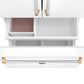 Bertazzoni RFD36FZNW Bertazzoni Master Series 36 In. 26.2 Cu. Ft. Bianco Matt With Gold Accents Counter Depth French Door Refrigerator