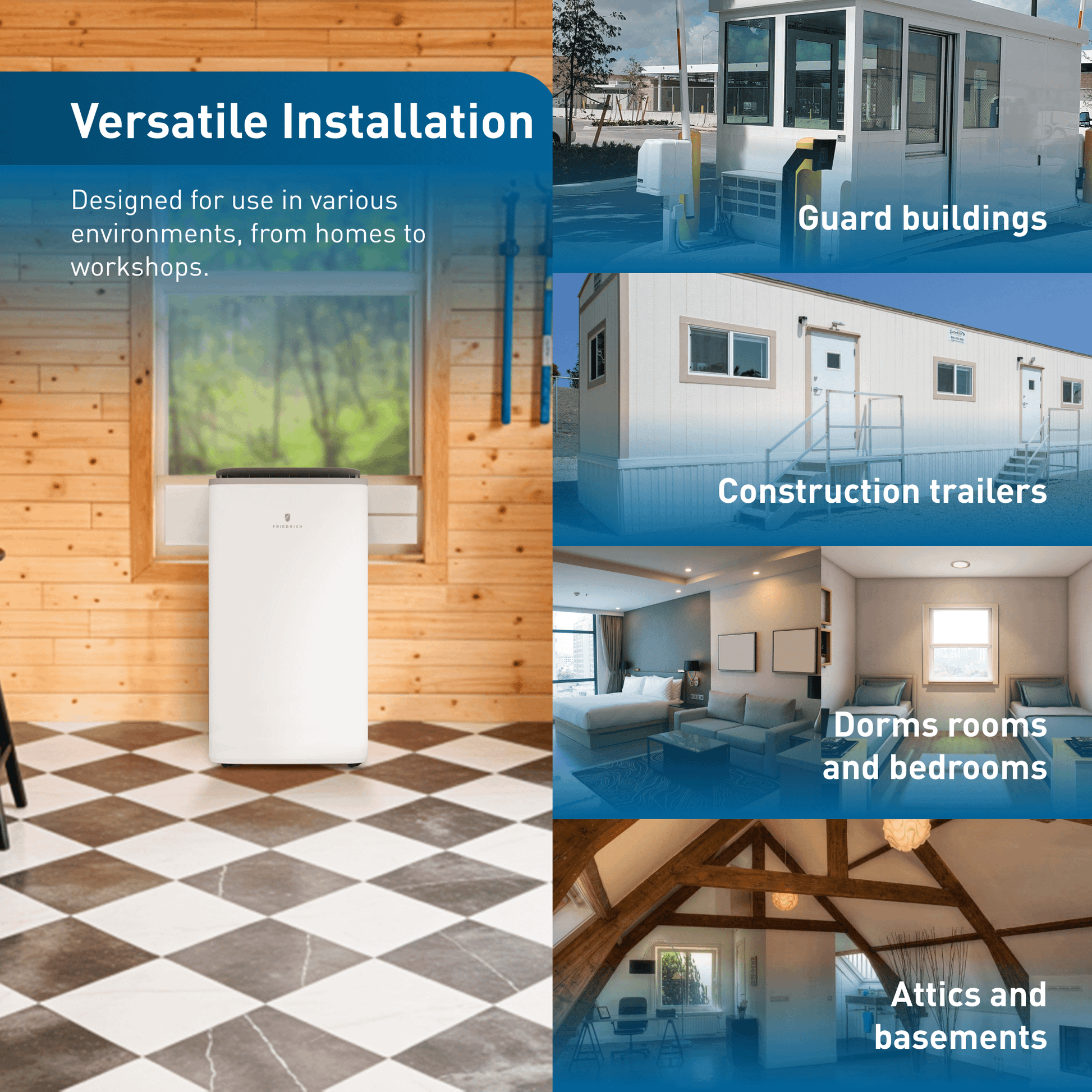 Friedrich ZCP12SB Friedrich Zoneaire Select 12,000 Btu Single-Hose Smart Portable Air Conditioner