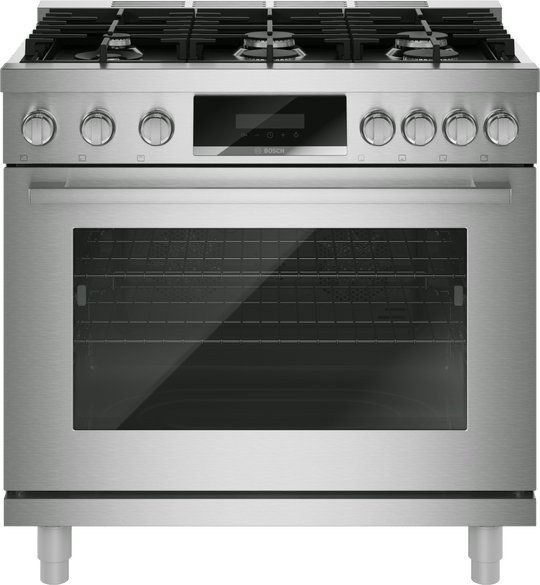 Bosch HGS8657UC 800 Series, Gas Freestanding Range, 36'', Stainless Steel