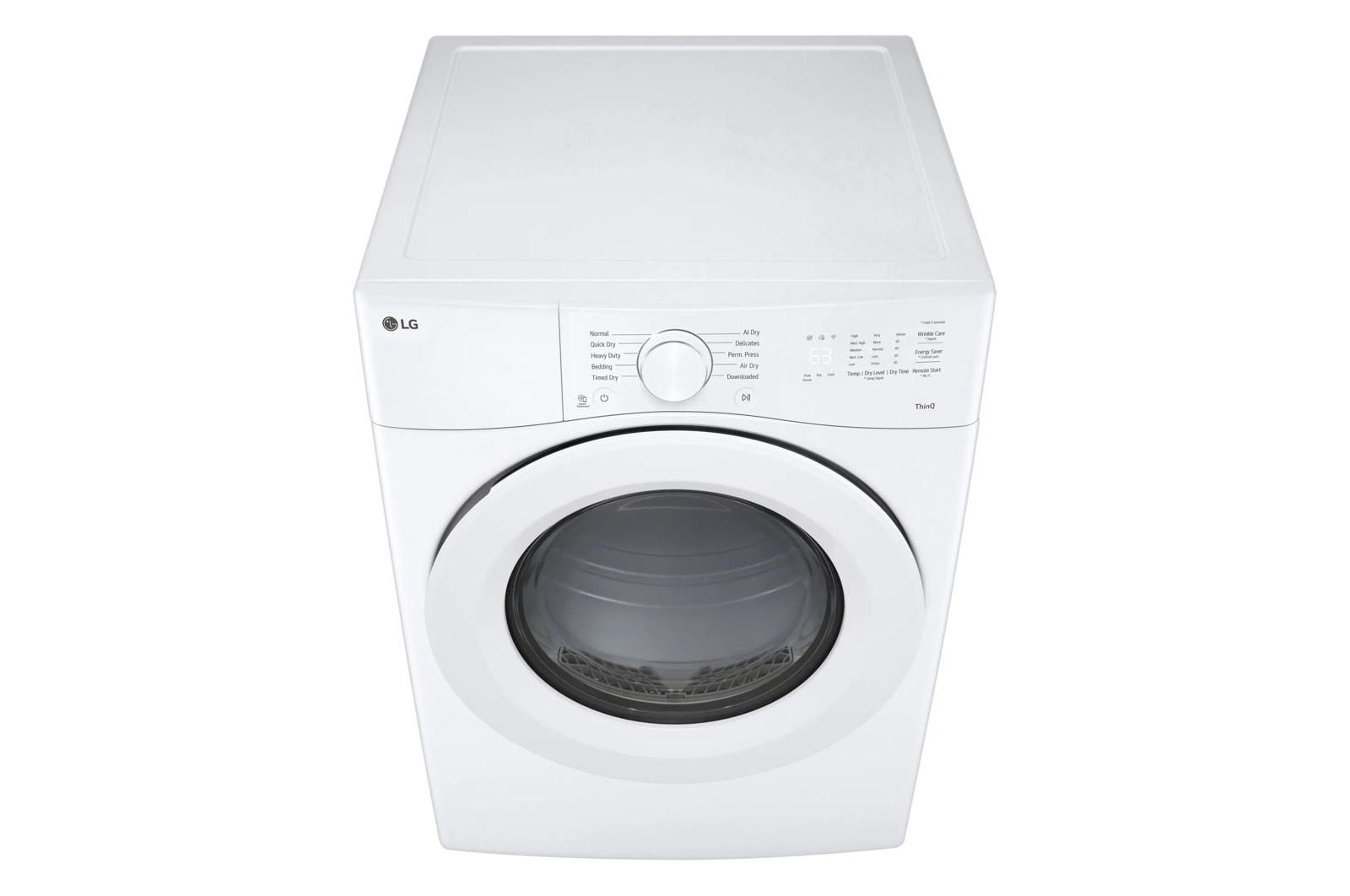 Lg DLG3421W 7.4 Cu. Ft. Ultra Large Capacity Smart Front Load Gas Dryer