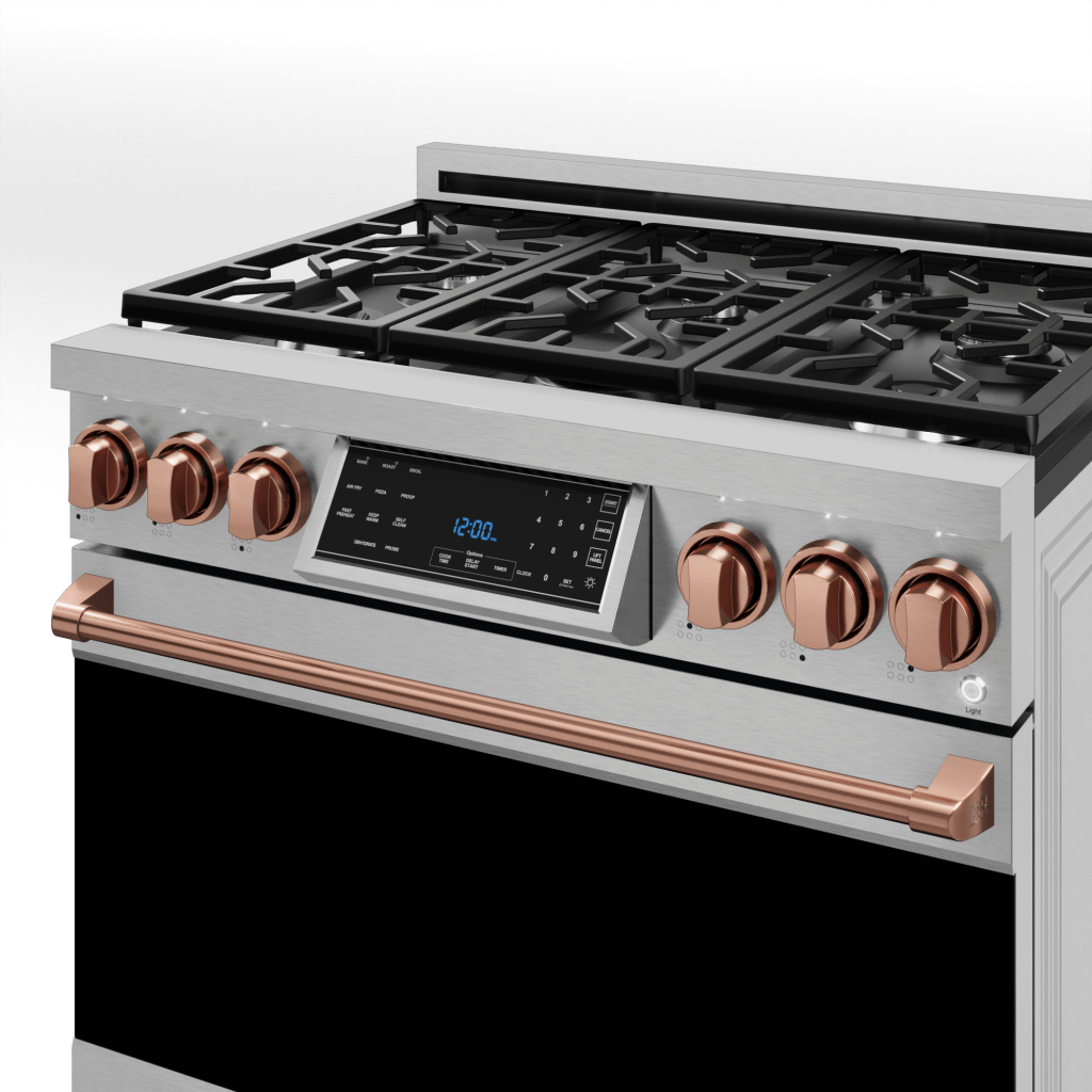 Thor Kitchen RSG36LPRSG 36 Inch Professional Lp Range With Tilt Panel Touch Control In Stainless Steel/Rose Gold Gordon Ramsay Series - Rsg36Lp-Rsg