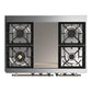Ilve UMD40FNR3AWB Ilve Umd40Fnr3Awb Majestic Iii 40 Inch Dual Fuel Range With 6 Burners And Griddle, Dual Function Burner Up To 25,000 Btu (Natural Gas, Triple Glass Door, Antique White, Burnished)
