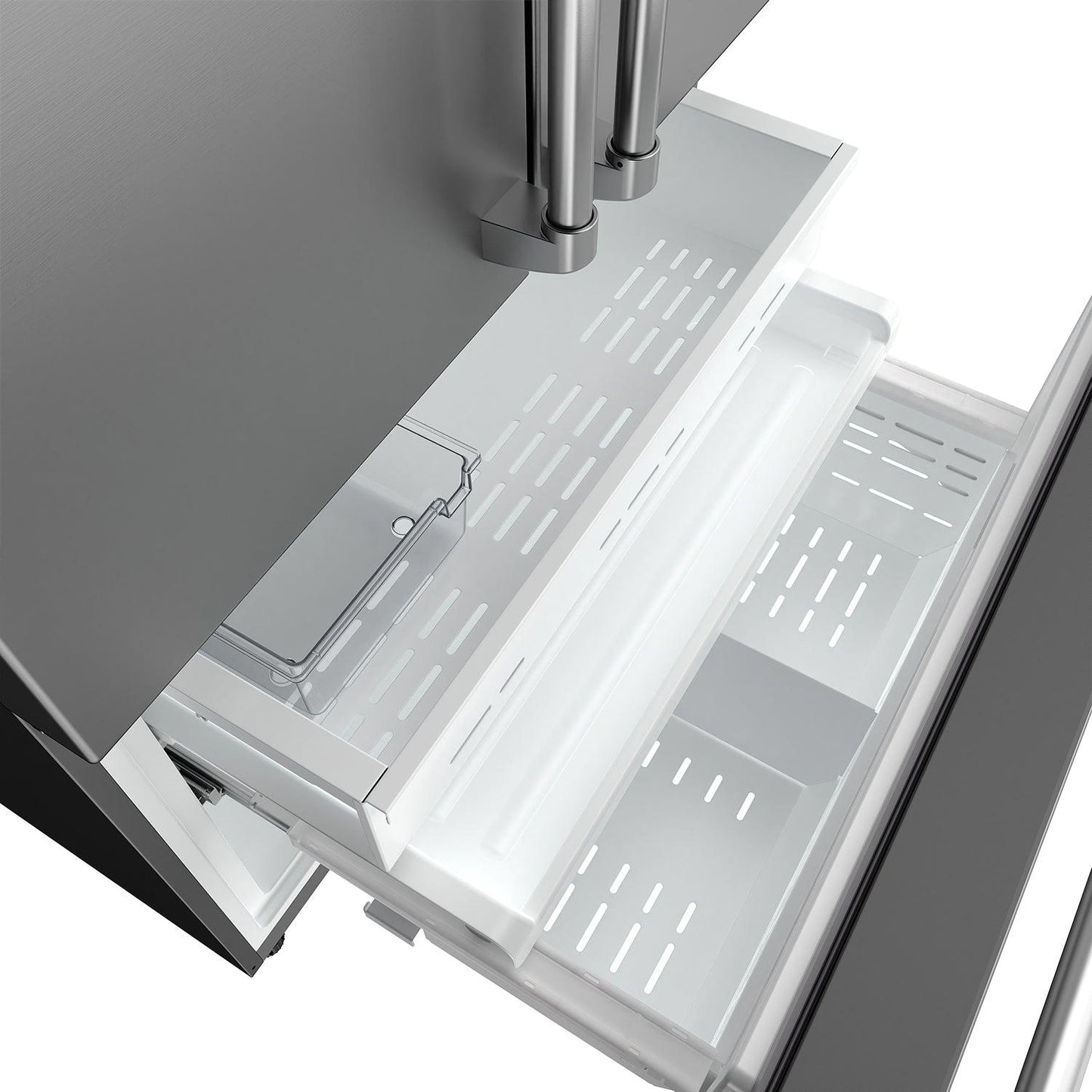 Thor Kitchen TRF3603FD 36 Inch Counter Depth Freestanding French Door Refrigerator With Internal Water And Ice