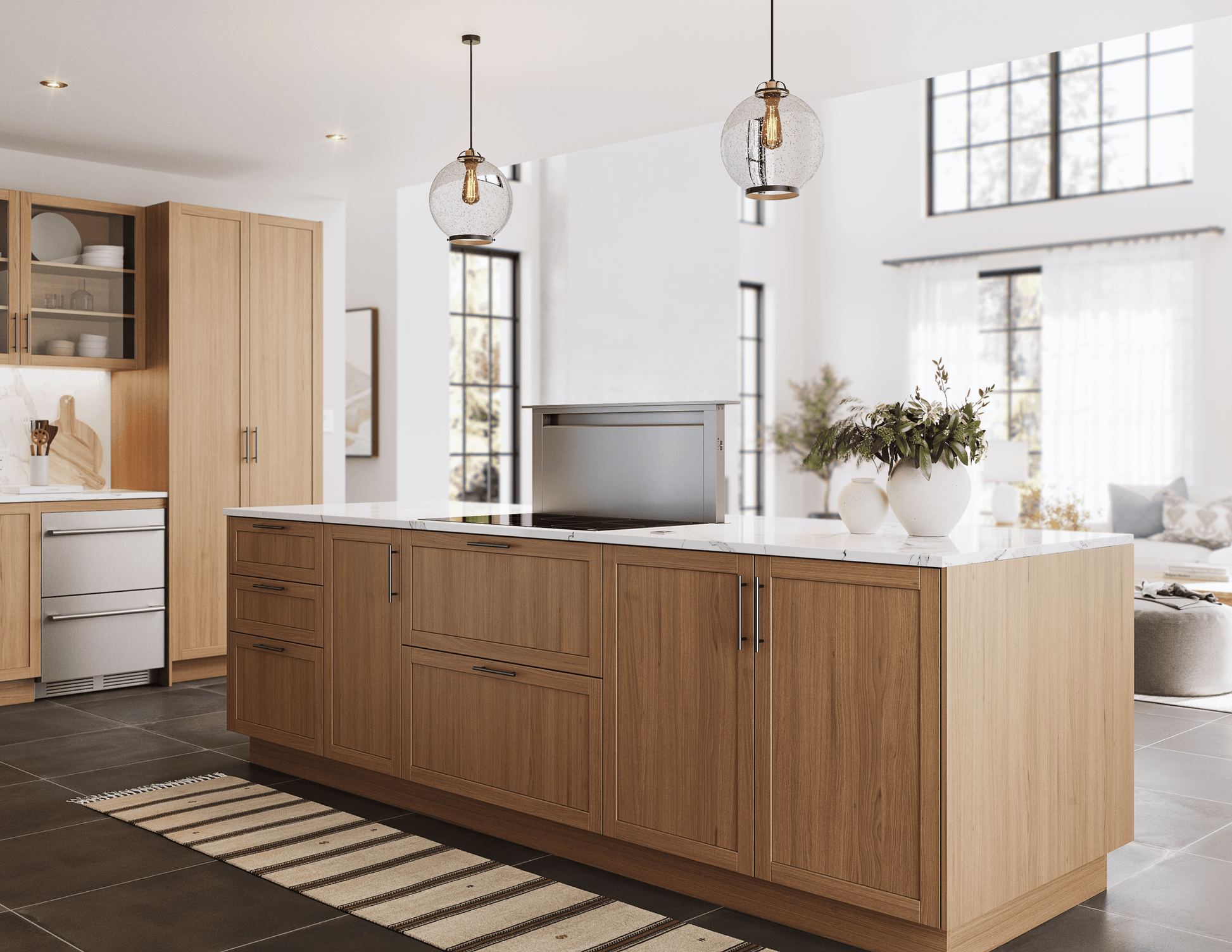 Zephyr ZTVE36AS Treviso Downdraft, 14" Rise, 36" Width, Ss, 600 Cfm