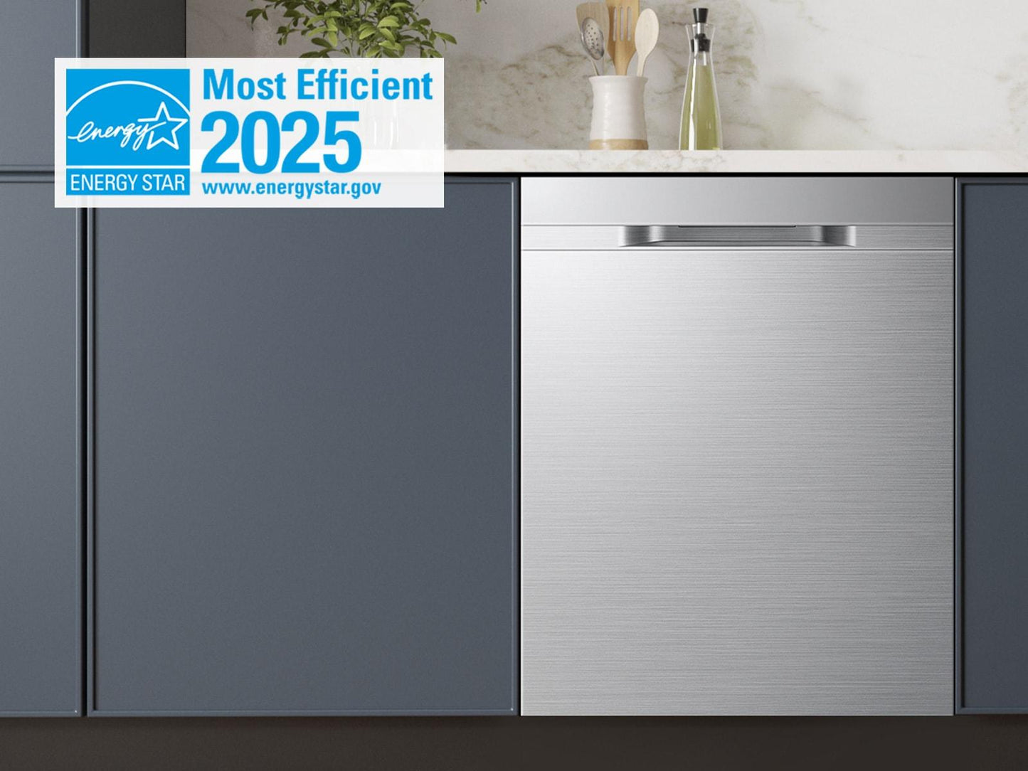 Samsung DW70H83YEUR Dishwasher With 3 Point Wash System Autorelease™ Door 3Rd Rack 48 Dba