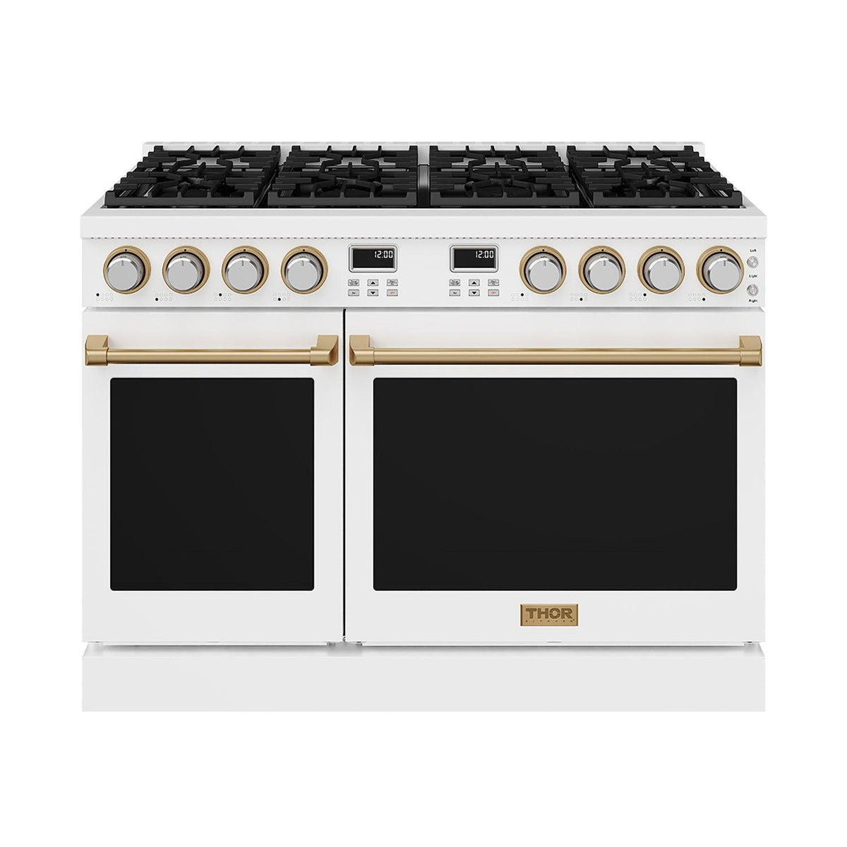 Thor Kitchen ARG48WBRZ 48 Inch Contemporary Professional Gas Range In White/Bronze