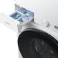Samsung WH46DBH100GW Bespoke 4.6 Cu. Ft. Ai Laundry Hub™ Large Capacity Single Unit Washer With Steam Wash And 7.6 Cu. Ft. Gas Dryer In White