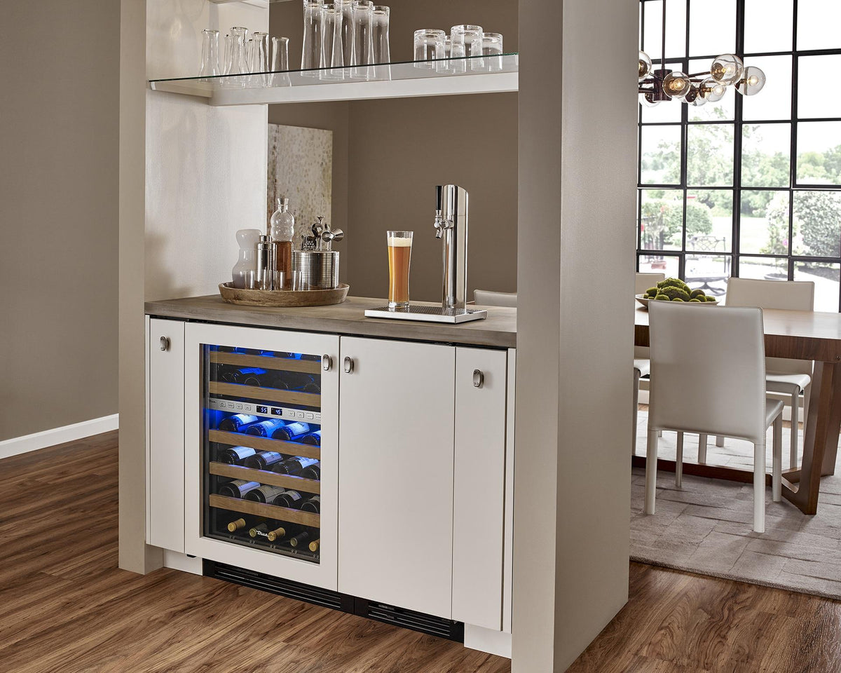 True Caliber TUR15BDROPC 15 Inch Undercounter Beverage Dispenser - Tap: Single, Door: Overlay Panel, Right Hinge