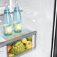 Samsung RF90F23EECR Bespoke 23 Cu. Ft. Counter Depth 4-Door French Door Refrigerator With Ai Family Hub™+ & Inner Beverage Center™ In Charcoal Glass And Stainless Steel