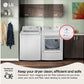Lg DLE7010W 7.3 Cu. Ft. Ultra Large Capacity Electric Dryer With Sensor Dry Technology