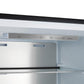 Forno FFFFD172228BLKRS Forno Maderno 28-Inch Convertible Freezer/Refrigerator In Black With Antique Brass Handle, 13.6 Cu.Ft. Right Swing