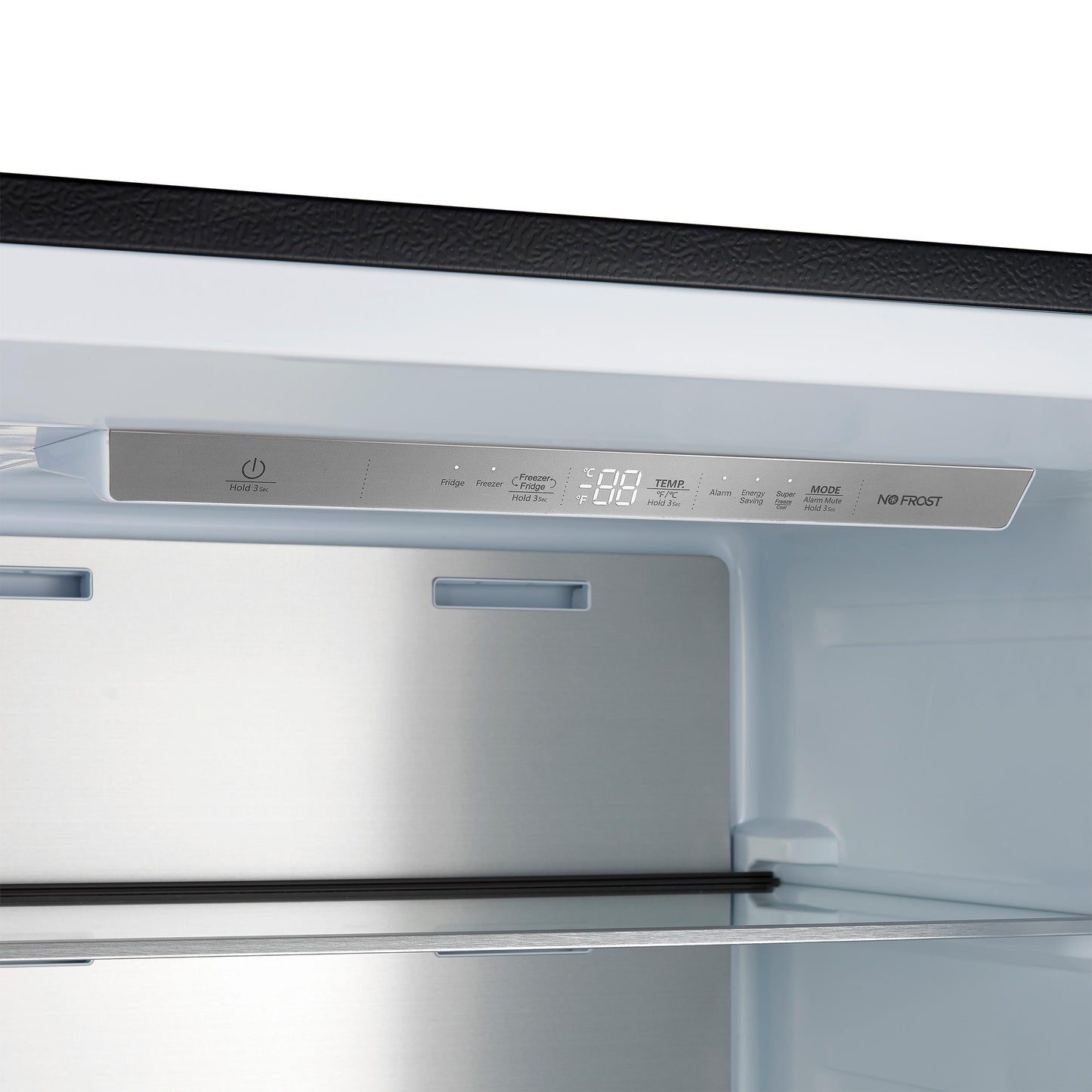 Forno FFFFD172228BLKRS Forno Maderno 28-Inch Convertible Freezer/Refrigerator In Black With Antique Brass Handle, 13.6 Cu.Ft. Right Swing