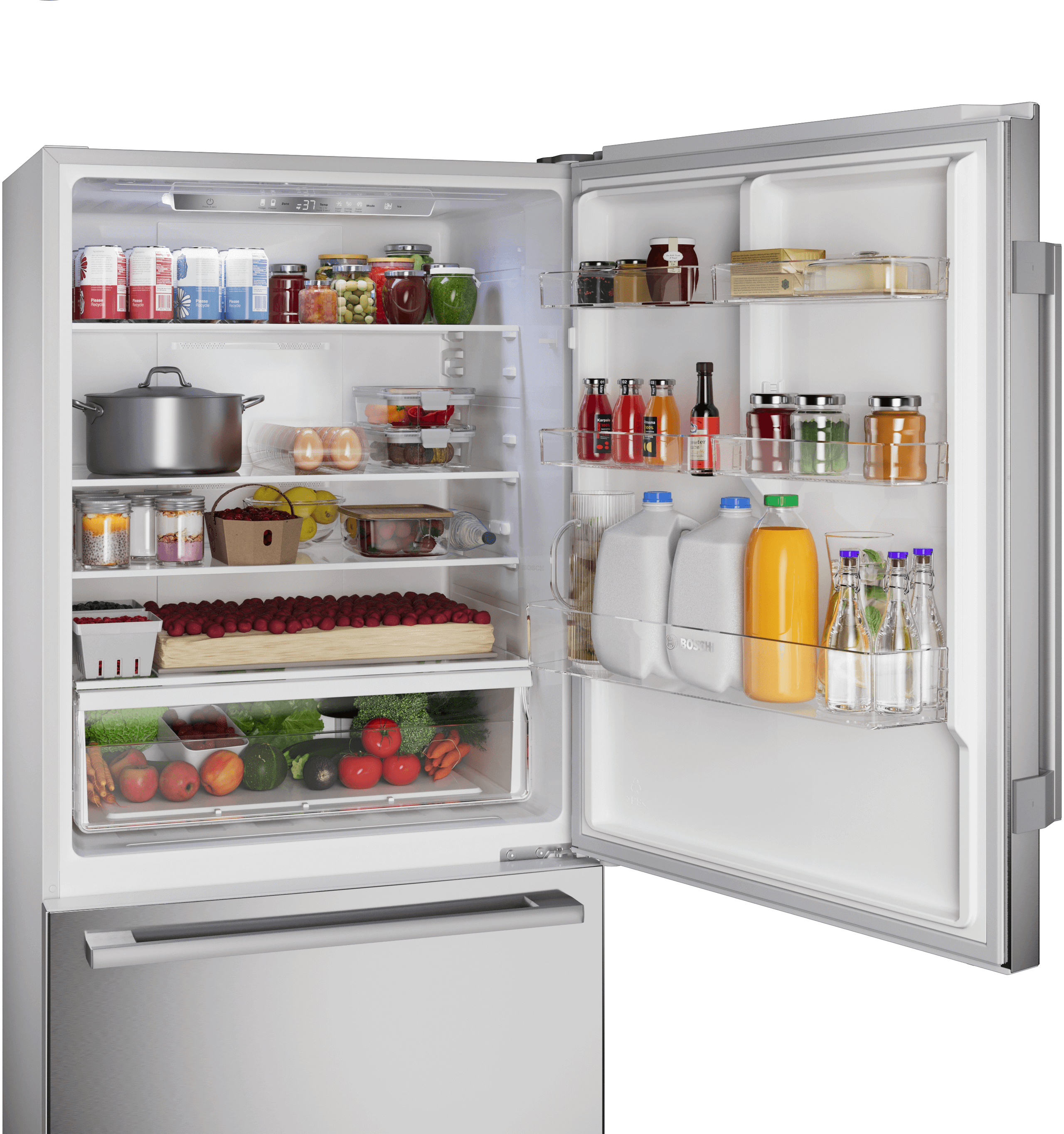 Bosch B33CM10SNS 100 Series Fridge-Freezer - Thumbnail 4