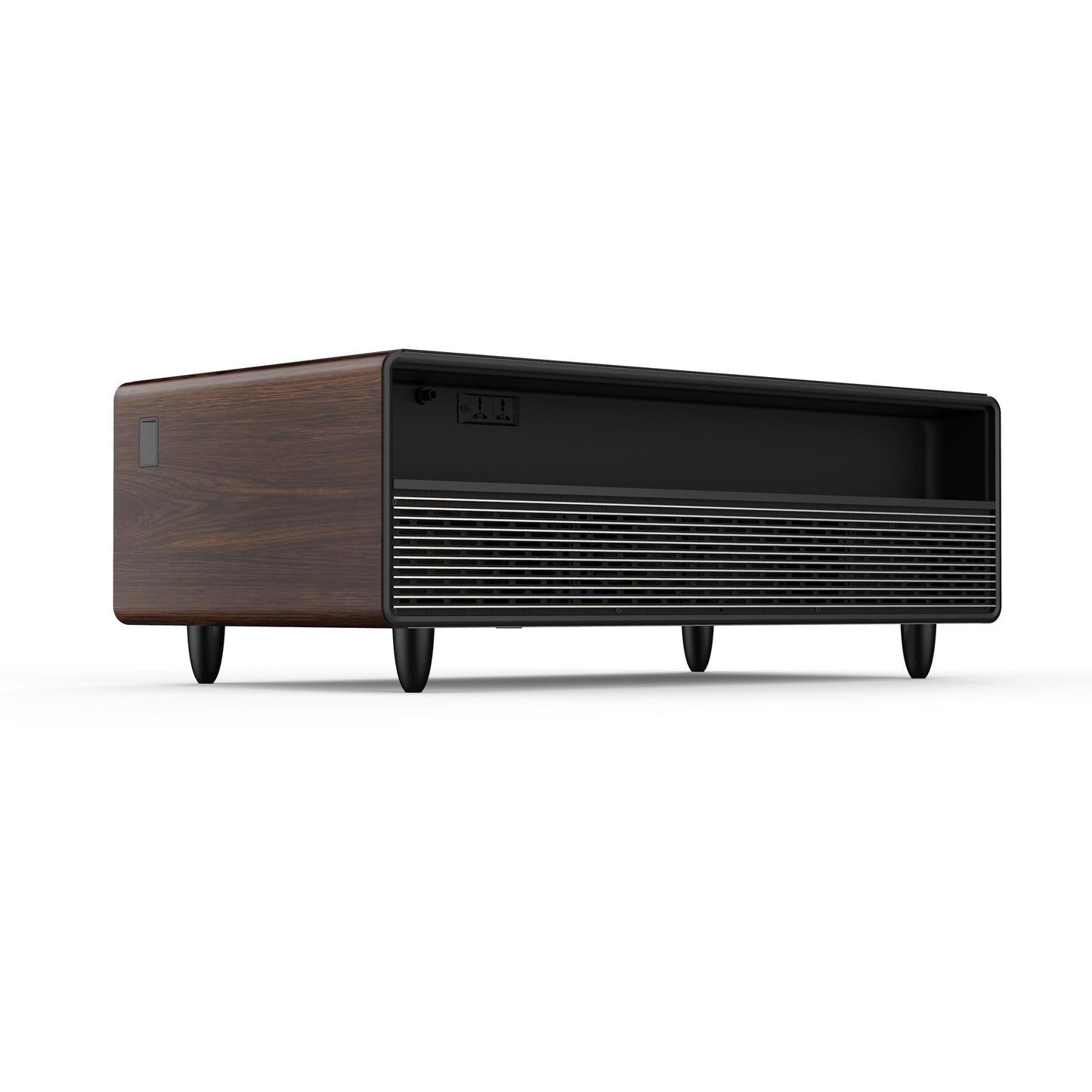 Forno FCTFR700651WD Forno Evoluto Tavolo 51-Inch Smart Coffee Table With Wood-Accent Sides - Dual Cooling Zones, Wireless Charging Pad & Built-In Bluetooth Speakers
