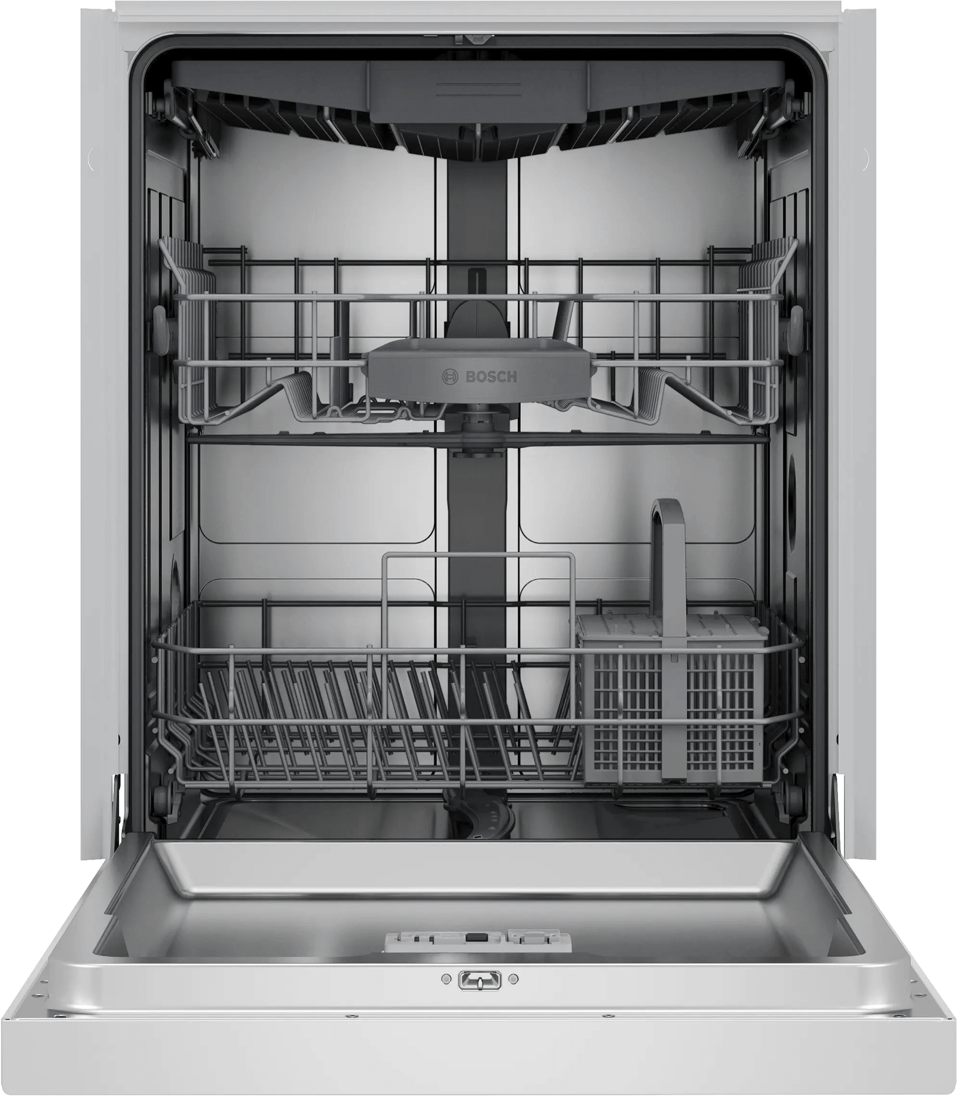 Bosch SHE43DM2N 300 Recessed Handle, 48 Dba, Standard 3Rd Rack, Puredry - Wh