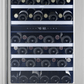 Zephyr PRPW24C02CG Presrv Pro Wine Cooler, 24In Under Cabinet, Ss+Glass, Reverse Door, 2 Zone