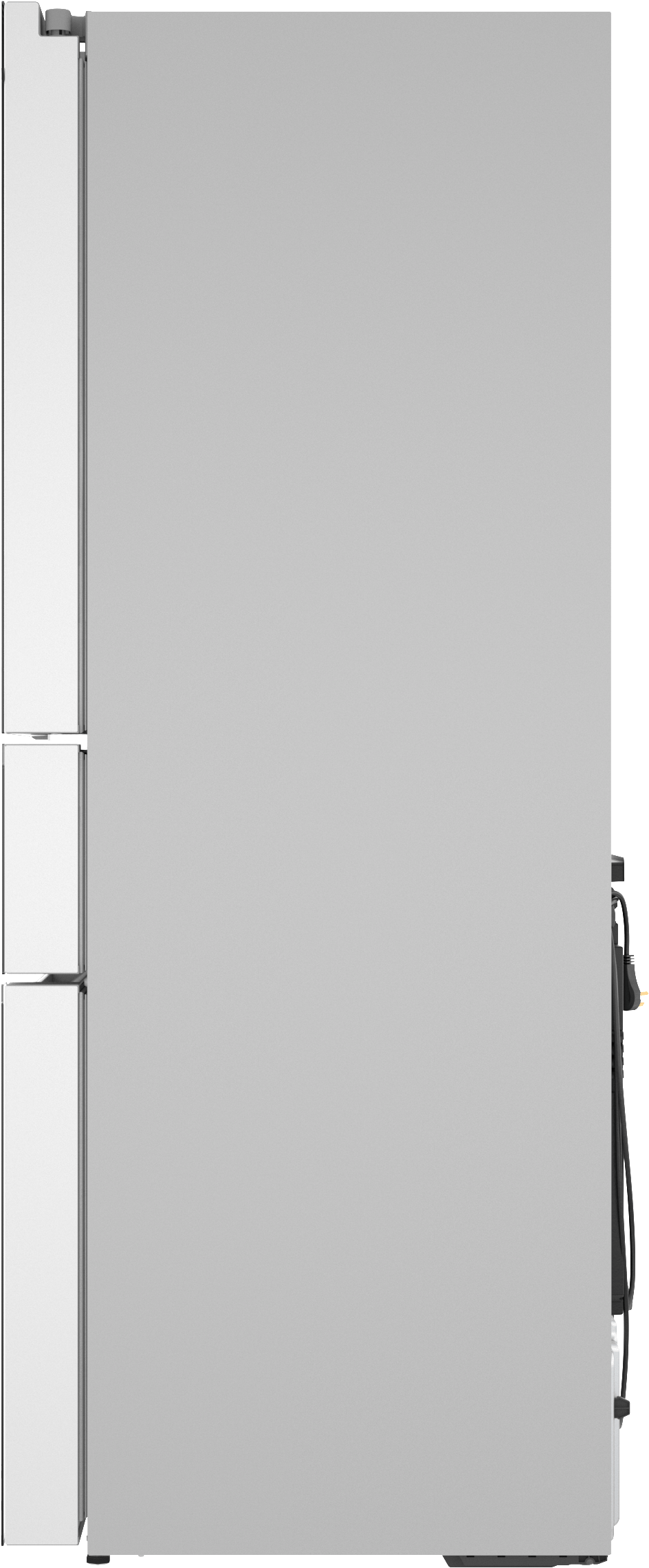 Bosch B36CL84ENW 800 Series, French Door Bottom Mount Refrigerator, Glass Door, 36'', White, Total No Frost