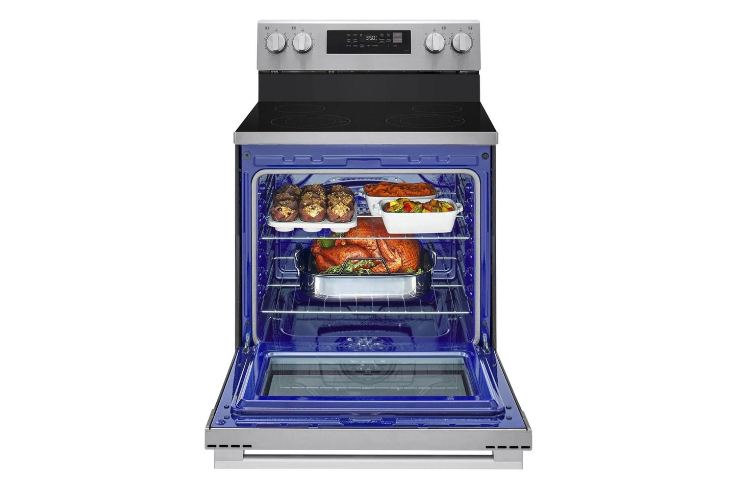 Lg LREN6321VE 6.3 Cu. Ft. Smart Wi-Fi Enabled Electric Range With Air Fry & Easyclean®