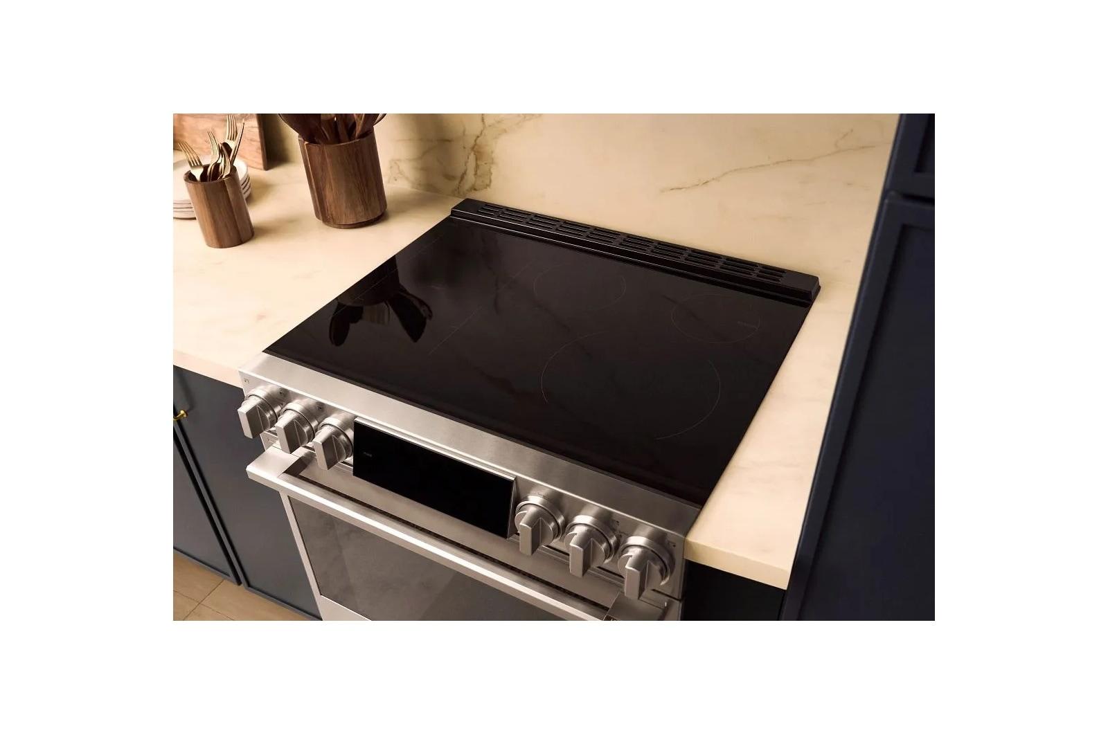 Lg LSIU6339XE Lg Signature 6.3 Cu. Ft. Smart Induction Slide-In Range With Dynamic Probake Convection®, Air Fry, Air Sous Vide, Pizza Mode And Ai Gourmet Camera