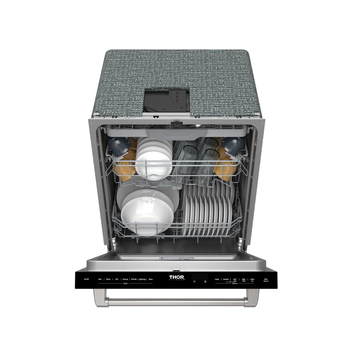 Thor Kitchen TDW24C7 24 Inch Built-In Dishwasher With Open Dry And 7 Cycle In Stainless Steel