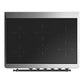 Ilve UMIB36NR3SSB Ilve Umib36Nr3Ssb Majestic Iii 36 Inch Induction Range With 6 Elements, 3.5 Cu. Ft. Total Oven Capacity (Triple Glass Door, Stainless Steel, Burnished)