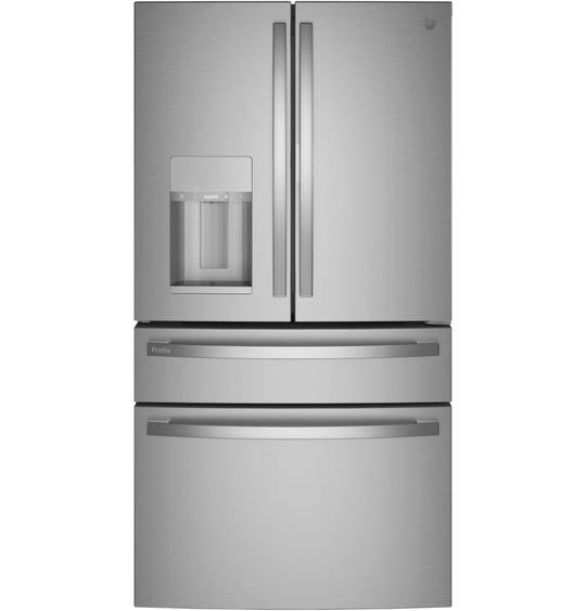 Ge Appliances PXD22BYPFS Ge Profile&#8482; 22.4 Cu. Ft. Smart Counter-Depth Fingerprint Resistant 4-Door French-Door Refrigerator With Door In Door