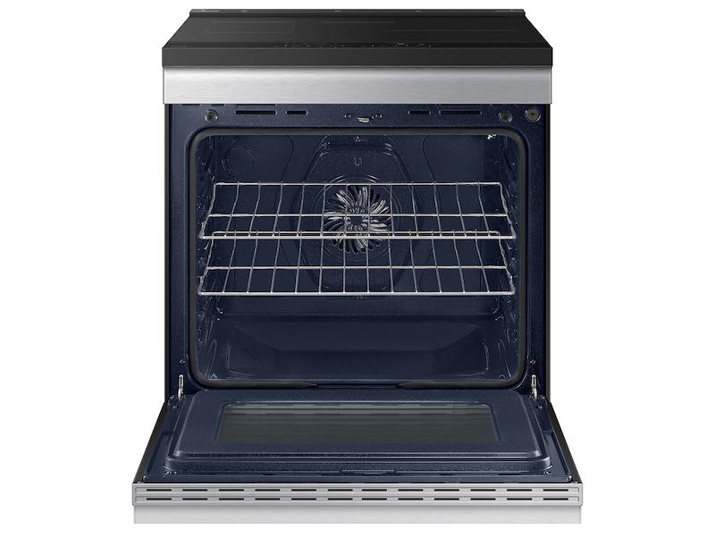 Samsung NSI6DG9500SR Bespoke 6.3 Cu. Ft. Smart Slide-In Induction Range With Ambient Edge Lighting™ & Air Sous Vide In Stainless Steel