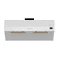 Forno FRHUC525530WHT Forno Bari Espresso 30-Inch Under Cabinet Range Hood, White, 600 Cfm, Led Lighting, Dishwasher-Safe Baffle Filters, 3-Speed Fan Control